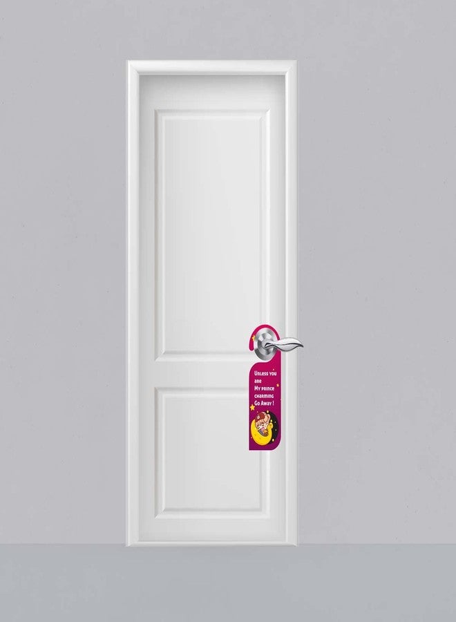 ASHVAH Unless You My Prince go Away Door Hanger/Door Sign, Do not Disturb Door Knob Hanger/Door Tag for Bedroom, Couple, Studyroom, Home, Office, Meeting, Sleeping D-003 - Image 2
